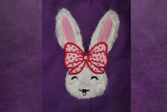 Big Bow Bunny: A Sweet Embroidery Design