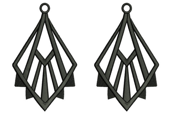Earrings Jewelry Embroidery Design