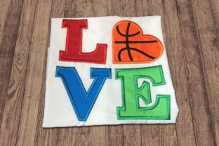 LOVE Basketball Applique
