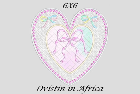 Stylish Applique Heart Coaster